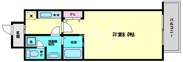 アクティ北浜の間取り写真