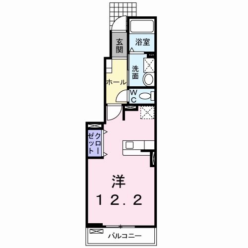 ＪＲ中央線 立川駅 徒歩19分 2階建 築20年の間取り写真