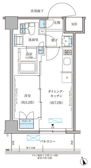パークアクシス文京本郷の間取り写真