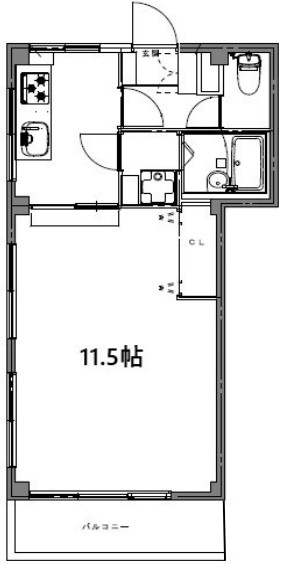西武新宿線 新井薬師前駅 徒歩7分 5階建 築54年の間取り写真