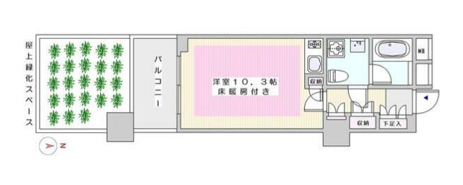 白金タワーテラス棟の間取り写真