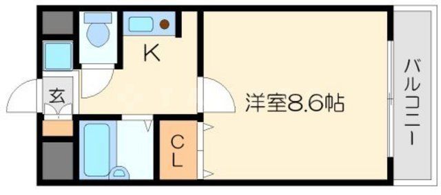 阪急京都線 上新庄駅 徒歩6分 7階建 築29年の間取り写真