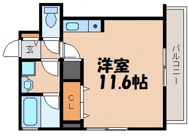 ヴェラーレ新大州橋の間取り写真