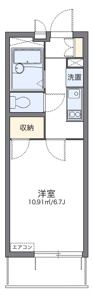 レオパレスクレール国見の間取り写真