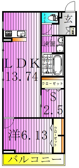 アナシエ西伊興の間取り写真