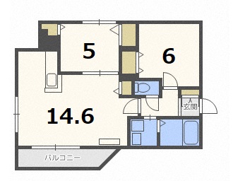 Large Casa西町の間取り写真