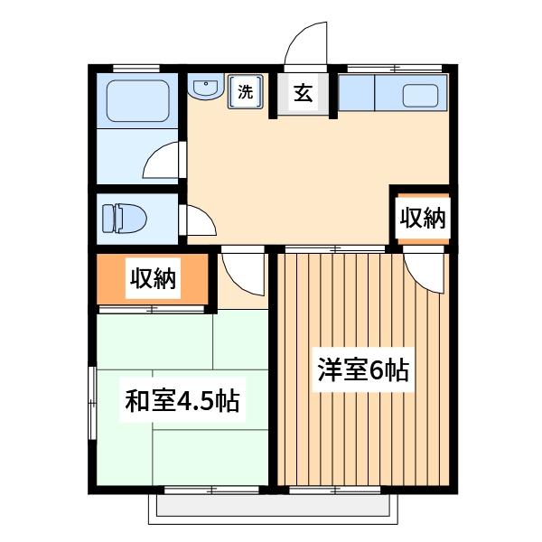 シティハイムカトレアの間取り写真