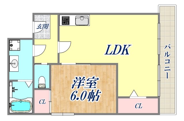 エルベコート甲陽園の間取り写真