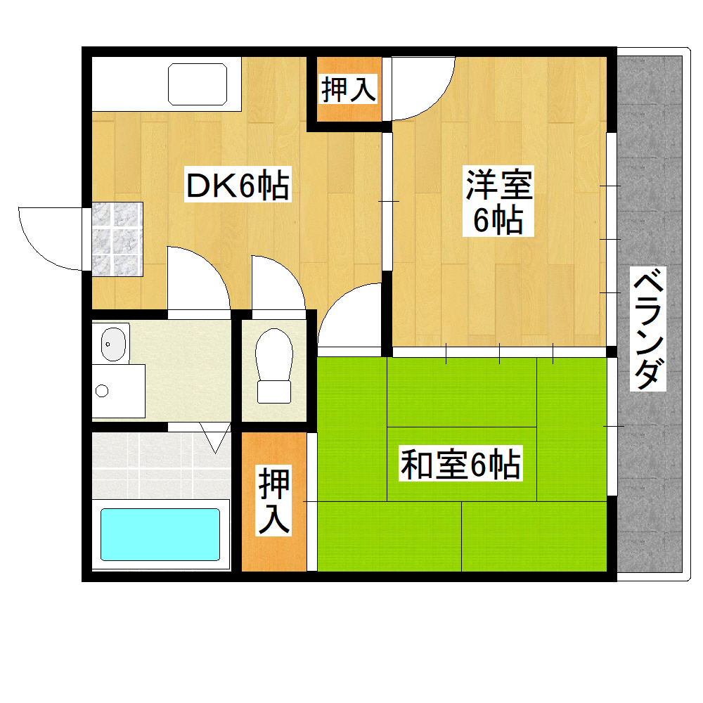 メゾン岡村の間取り