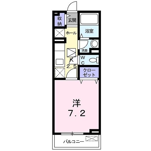 福山市松浜町のアパートの間取り