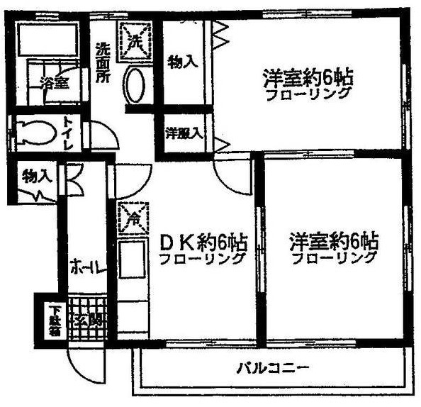 横浜市神奈川区大口仲町のアパートの間取り