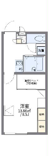 レオパレス舟橋新の間取り