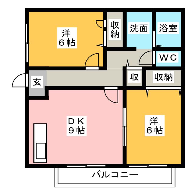 プランドールＭの間取り