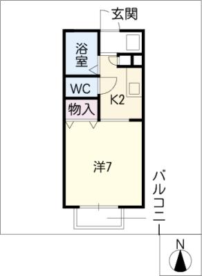 パセオ萩原の間取り