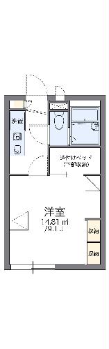 レオパレスマンダリン　Ｍ＆Ｔの間取り