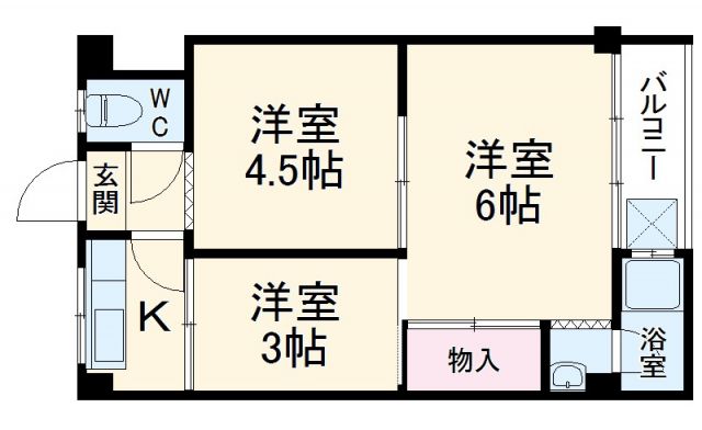 小堀マンション旧館の間取り