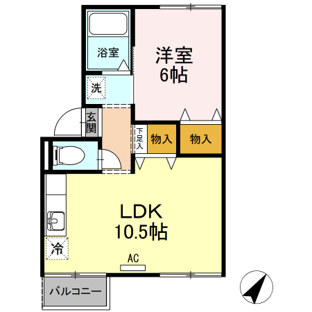 三重郡菰野町大字大強原のアパートの間取り