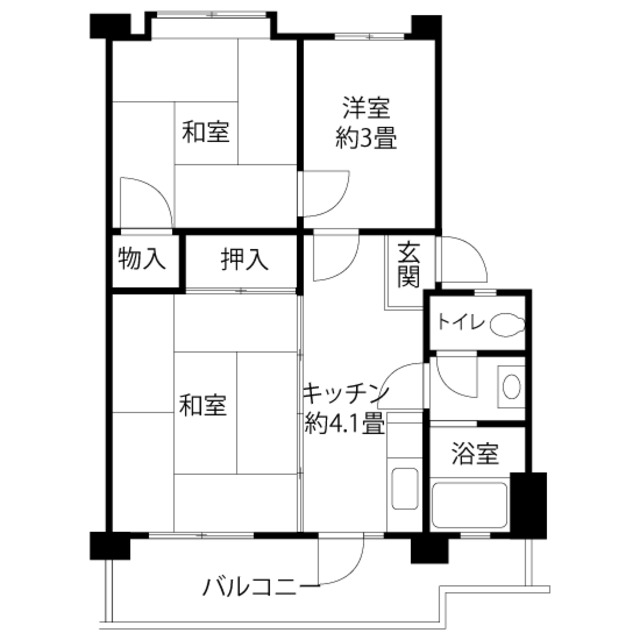 ＪＫＫ東京　大和芝中住宅120-404の間取り