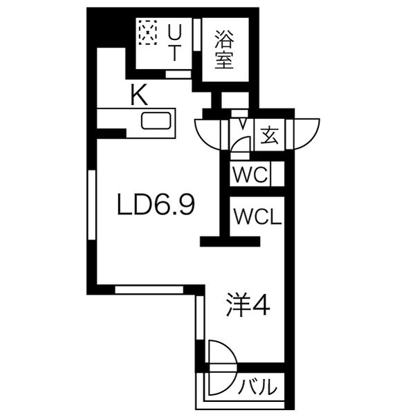 エアフォルク発寒南の間取り