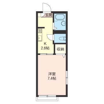 ヴィンテージ大倉山3号館の間取り