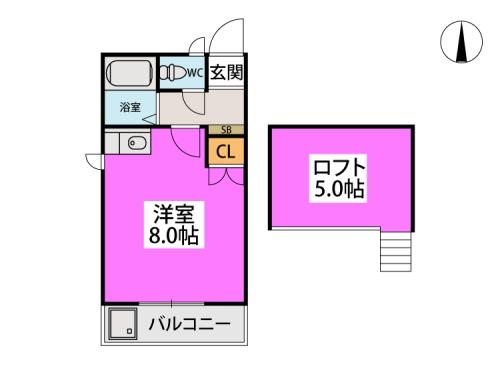 【サザン小戸の間取り】