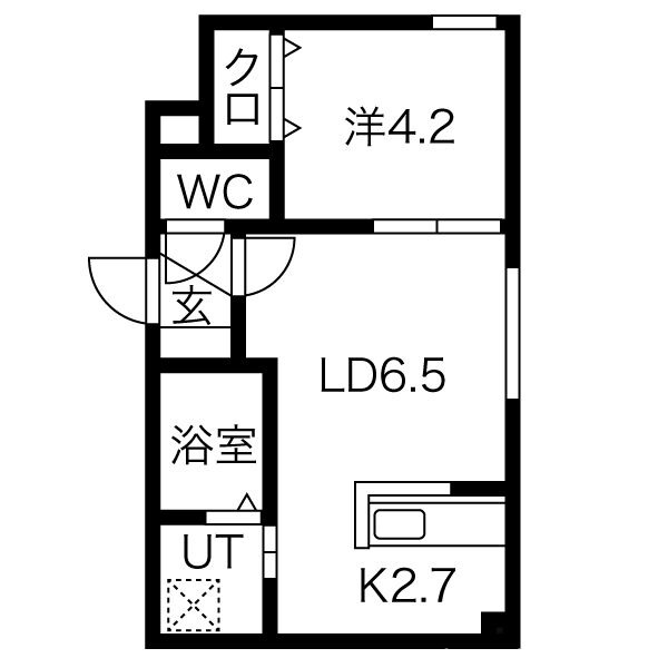 サクラブール澄川の間取り