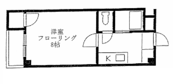 大阪市福島区海老江のマンションの間取り