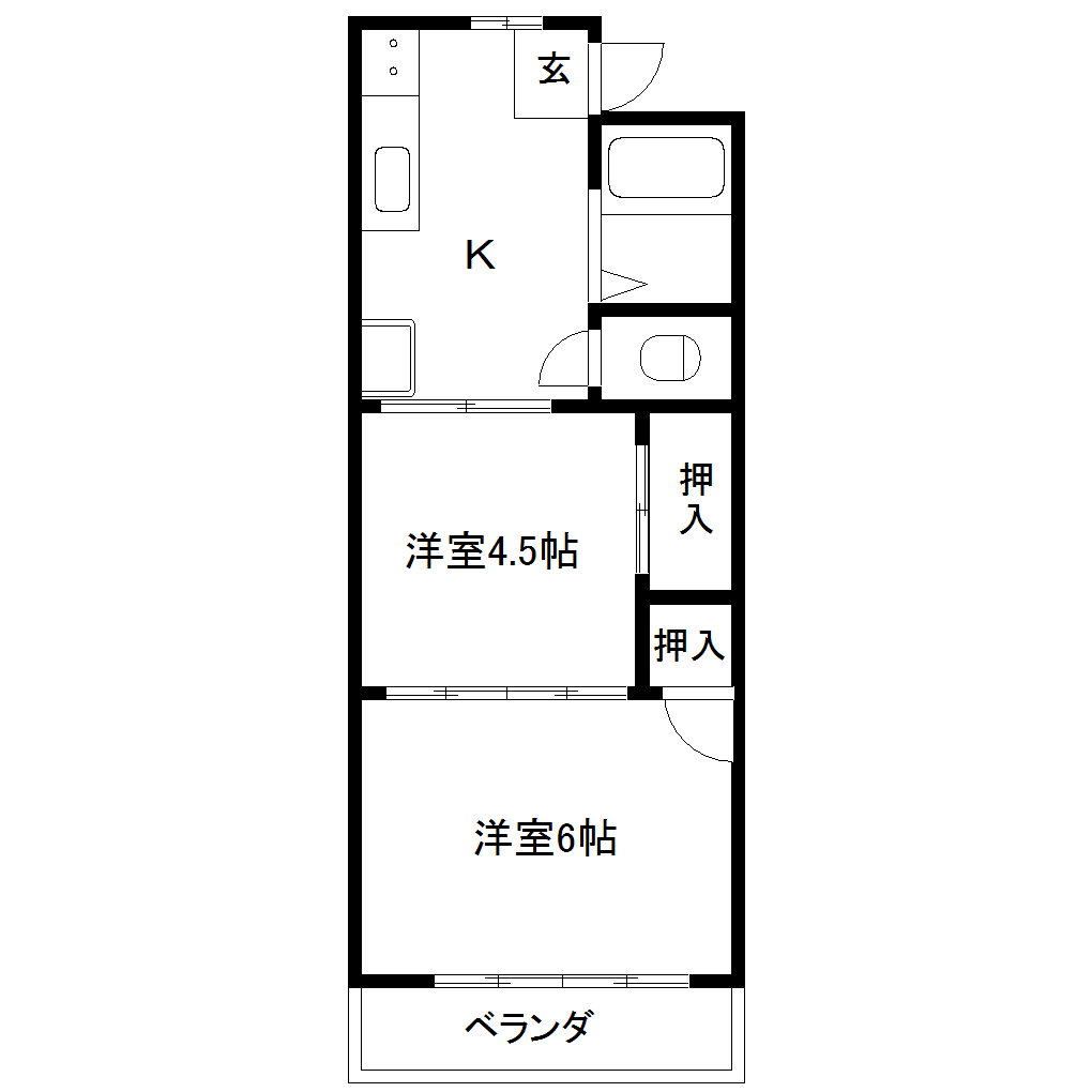 上野マンションの間取り