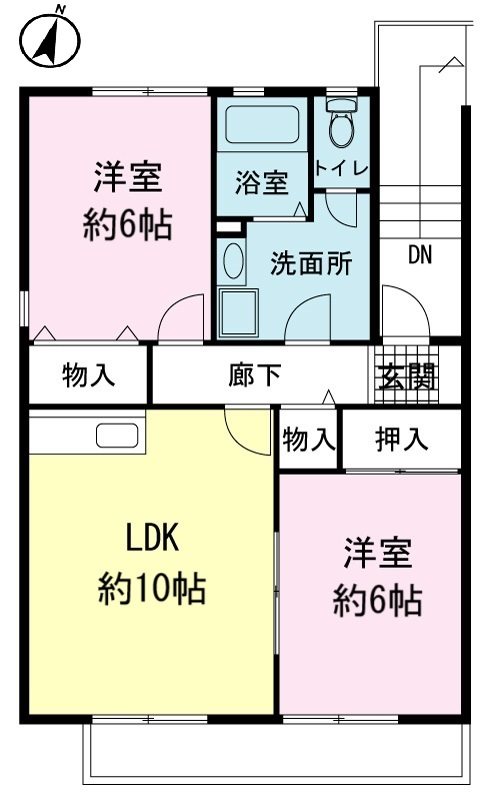 ハイカムール下原の間取り