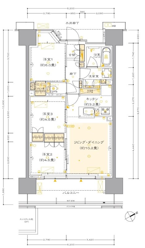 ザ・パークハウスひばりが丘の間取り