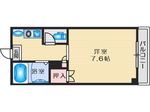 フェリセ富田の間取り