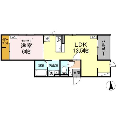 ＤーＲＯＯＭルント連坊　IIの間取り