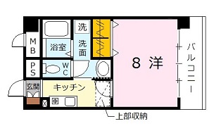 広島市安佐北区上深川町のマンションの間取り