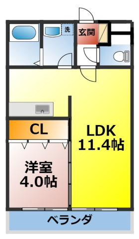 知多郡東浦町大字藤江のアパートの間取り