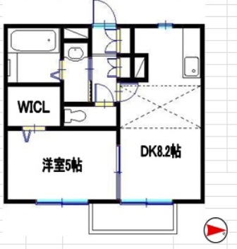 揖保郡太子町糸井のアパートの間取り