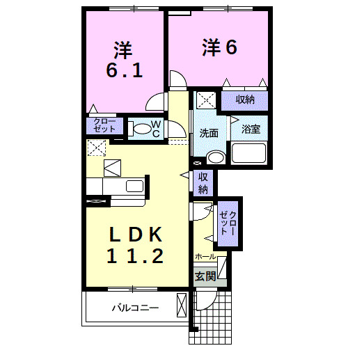 鶴見スクエアIIの間取り