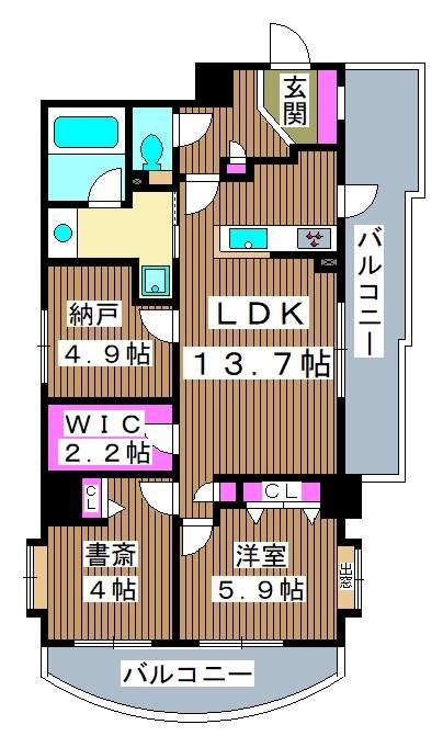 コンフォリア板橋仲宿の間取り