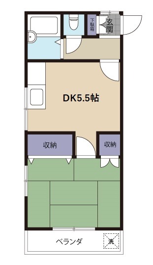 オークス学園町の間取り