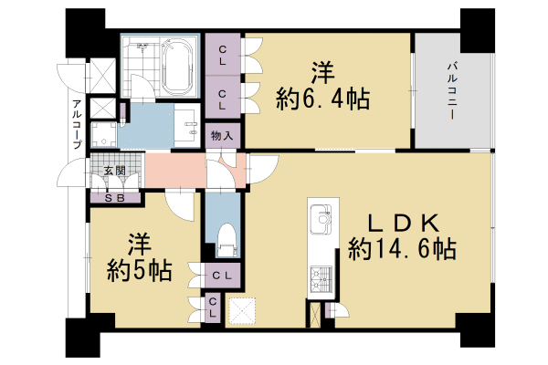 ジオ京都御池油小路ザ・テラスの間取り