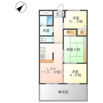 グリーンハイツ大塩IIの間取り