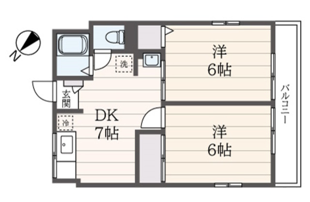 ホウシンハイムの間取り