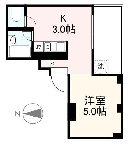 高松市丸の内のマンションの間取り