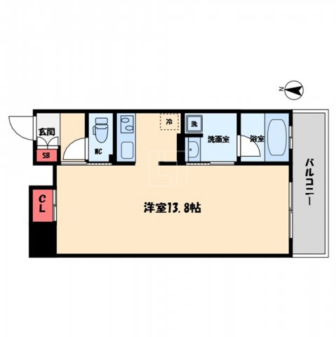 大阪市西区立売堀のマンションの間取り