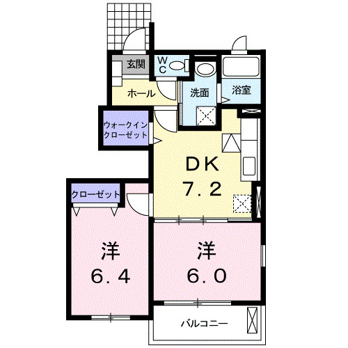 ヒルズ・大五Ａの間取り