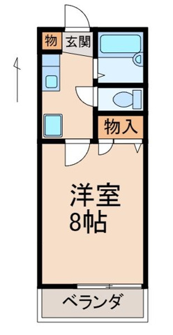 ヴィラ・サンライズＢ ＳＯＵＴＨの間取り