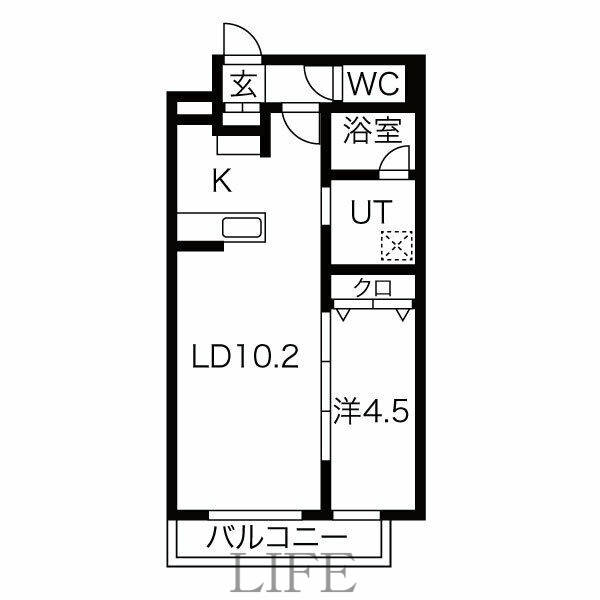 アルファスクエア福住2条の間取り