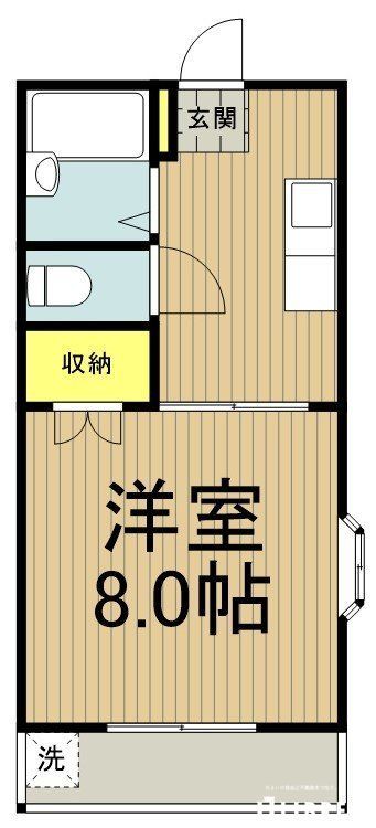 立川市栄町のマンションの間取り