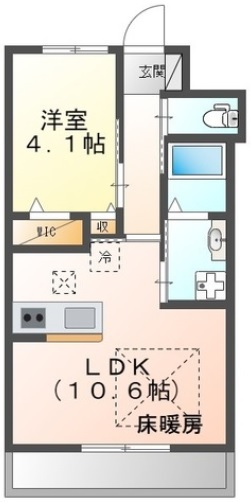 小田原市田島のマンションの間取り