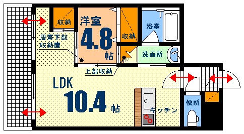 ライブタウン中央通りの間取り