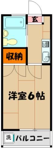 新座市野火止のアパートの間取り